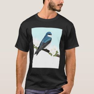 Tree Swallow Bird Bird Birdwatcher Birder Biologis T-Shirt