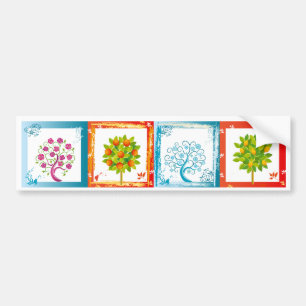 Tree tiles 1x4b bumper sticker