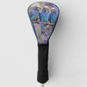 Tree Top Chatter: Blue Budgies In Jacaranda Tree, Golf Head Cover