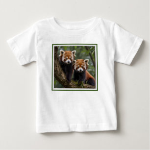 "Tree-top Explorers: Baby Red Pandas Looking Out T-Shirt