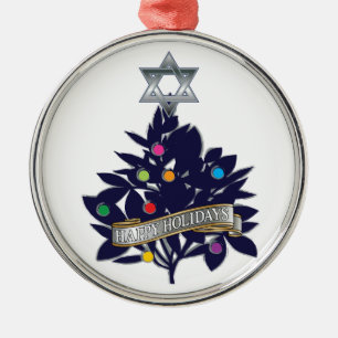 Tree Top Star of David Metal Tree Decoration