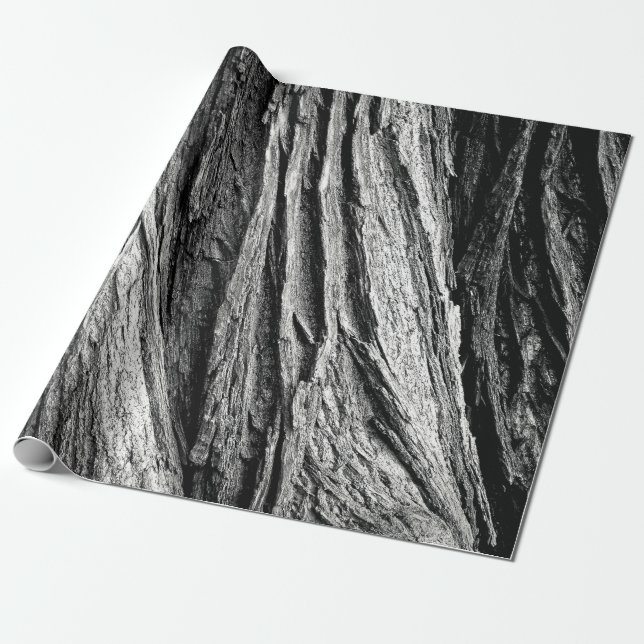 Tree tree bark tribe wood wrapping paper (Unrolled)