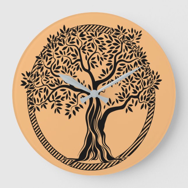 tree-tree-of-life-frame-spiritual large clock (Front)