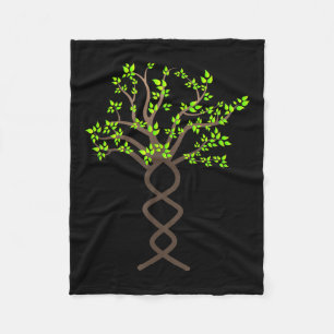 Tree Trees Dna Nature Protection Environmental Fleece Blanket