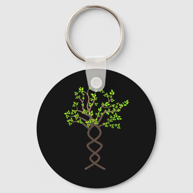 Tree Trees Dna Nature Protection Environmental Key Ring (Front)