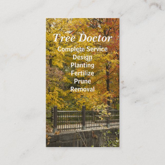 Tree Trimmer Business Card (Front)