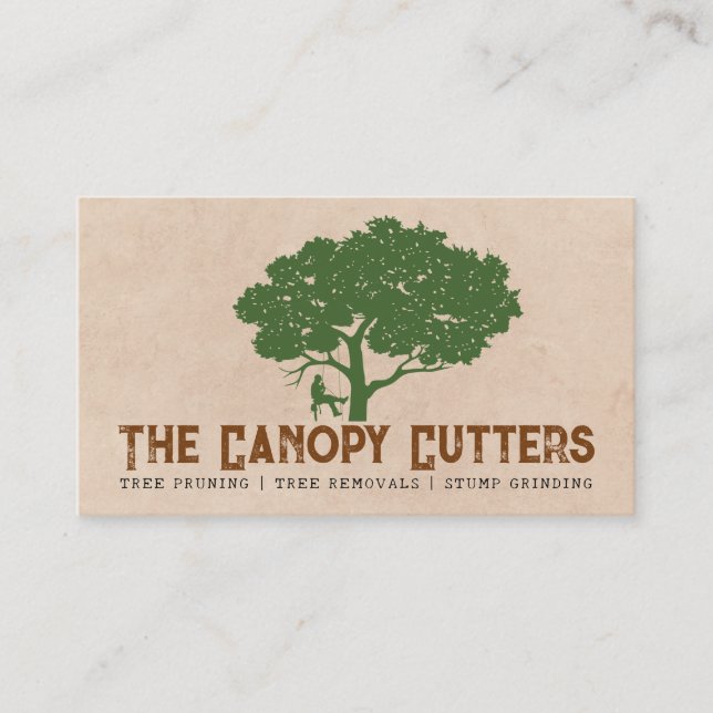 Tree Trimmer Specialist Business Card (Front)