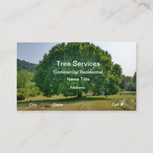 Tree Trimming Arborist Services Business Card