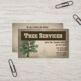 Tree Trimming Care Services Business Card