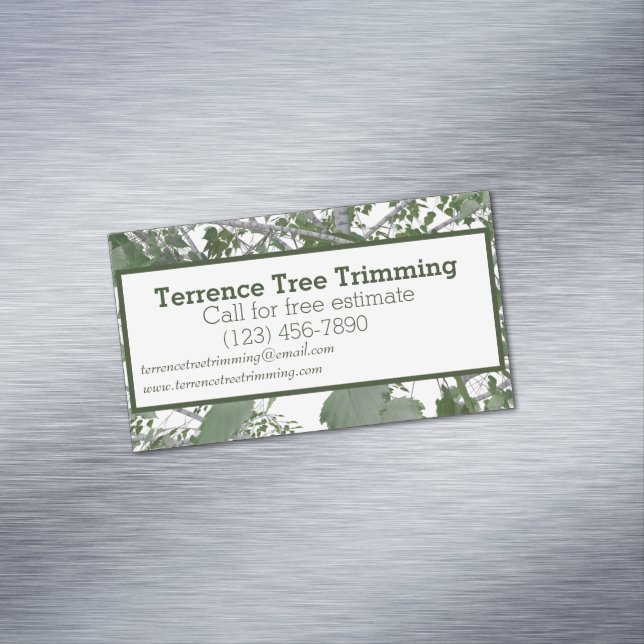 Tree Trimming Magnetic Business Card (In Situ)