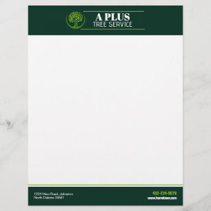 Tree Trimming Service Custom Letterhead