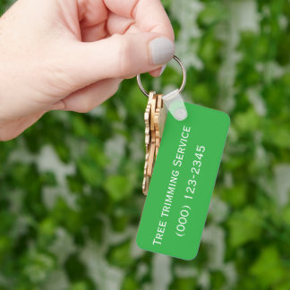 Tree trimming Service editable Key Ring