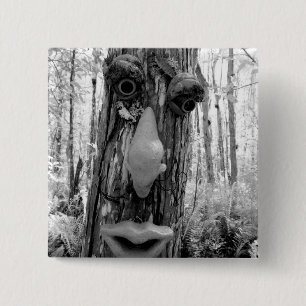 Tree troll on a Big Cypress tree. 15 Cm Square Badge