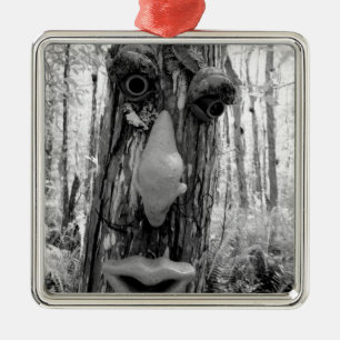 Tree troll on a Big Cypress tree. Metal Tree Decoration