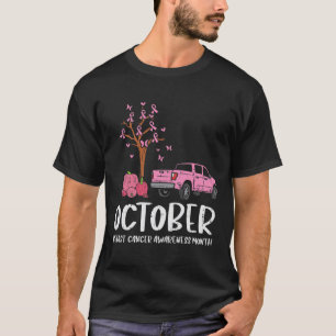 Tree Truck October Breast Cancer Awareness Month G T-Shirt