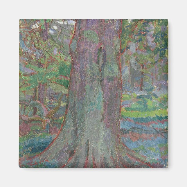 Tree Trunk, 1916 (oil on canvas) Magnet (Front)