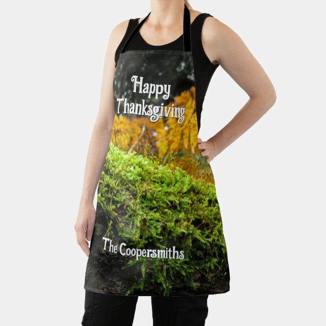 Tree Trunk in Lush Moss - Personalized Apron (Insitu)