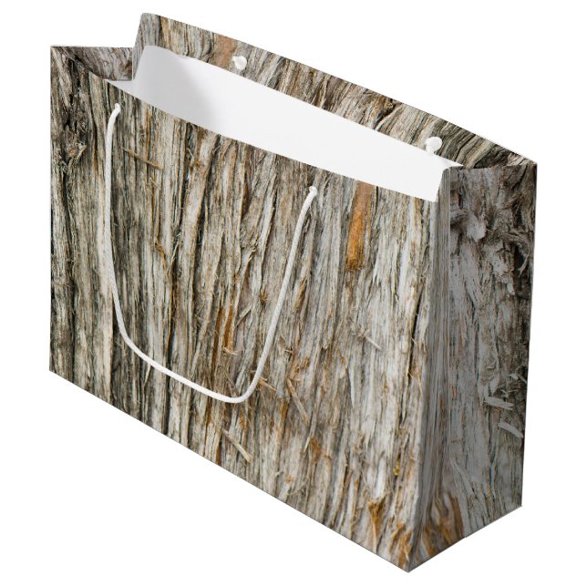 Tree trunk large gift bag (Front Angled)