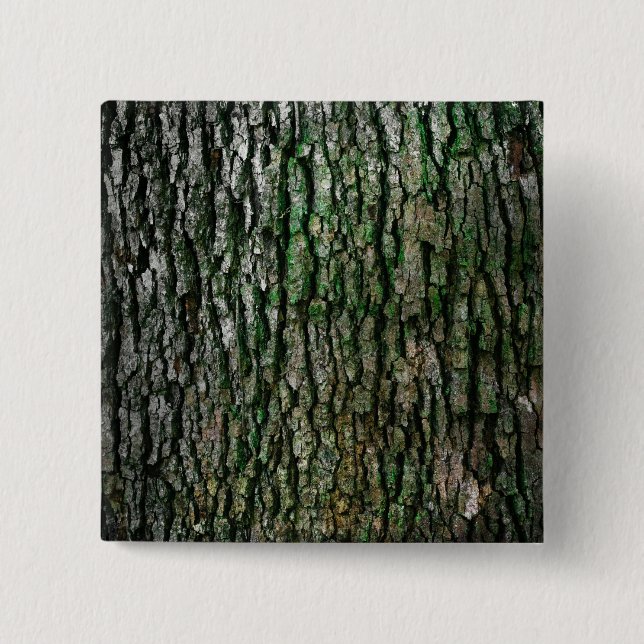 Tree Trunk (Wood Bark) 15 Cm Square Badge (Front)