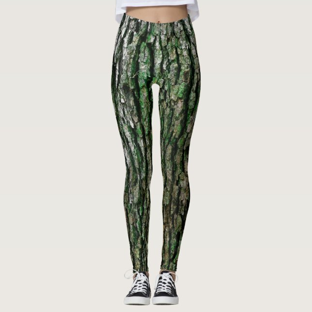 Tree Trunk (Wood Bark) Leggings (Front)