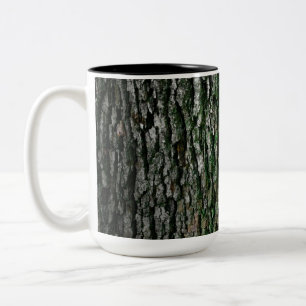 Tree Trunk (Wood Bark) Two-Tone Coffee Mug