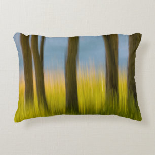 Tree Trunks and Grass San Juan Islands, WA Decorative Cushion