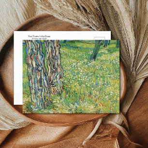 Tree Trunks Grass Vincent van Gogh Postcard