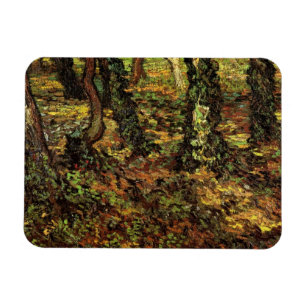 Tree Trunks with Ivy by Vincent van Gogh Magnet