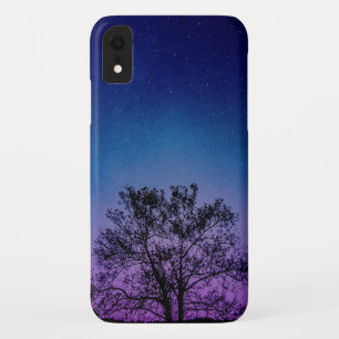 tree under night sky iPhone XR case