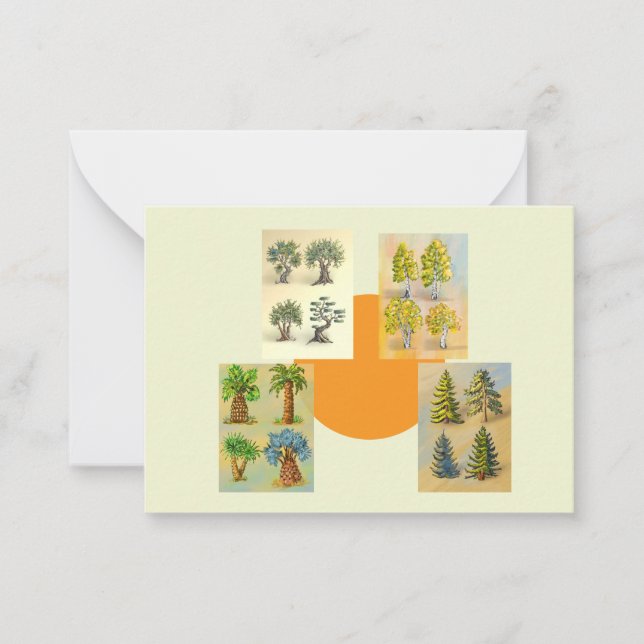 Tree varieties known on greeting card. card (Front)
