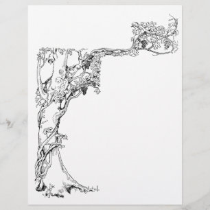 Tree Vines Blank Book of Shadows Page