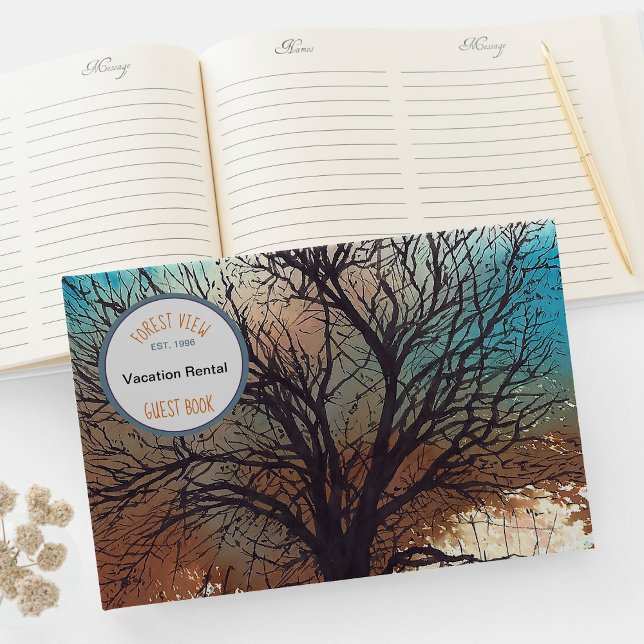 Tree Watercolor Art Vacation Rental Guest Book (Tree Watercolor Art Vacation Rental Guest Book from Jenn's Emporium. )