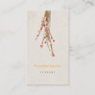 Tree White Business Card