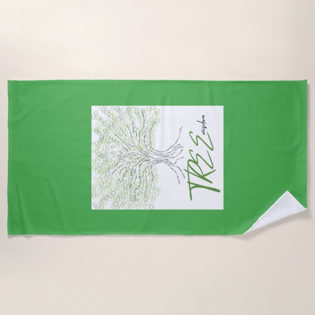 Tree Wisdom Beach Towel (Front)