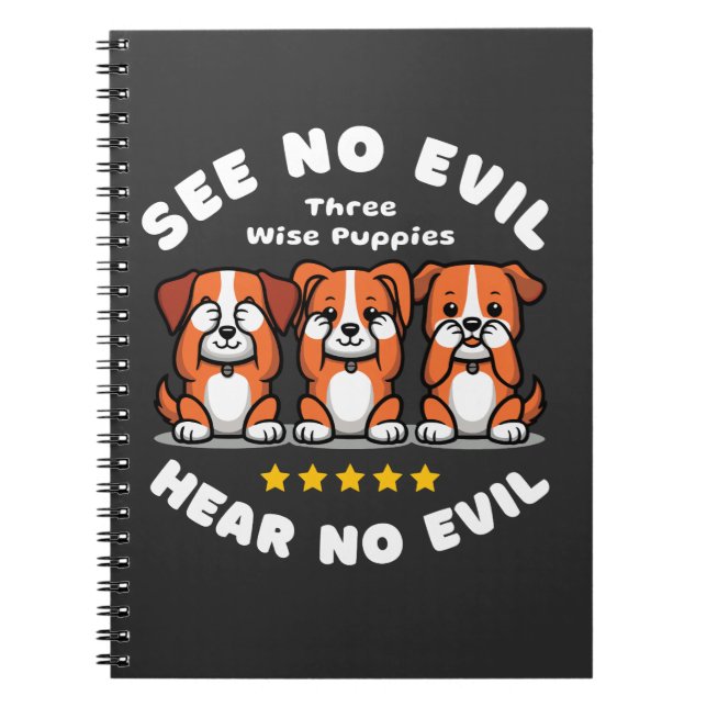 Tree Wise Puppies Notebook (Front)
