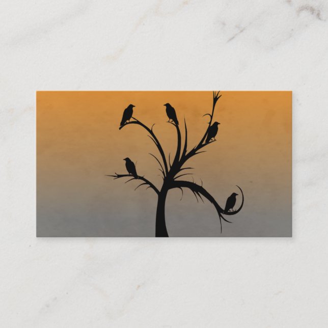 Tree with Crows Business Card (Front)