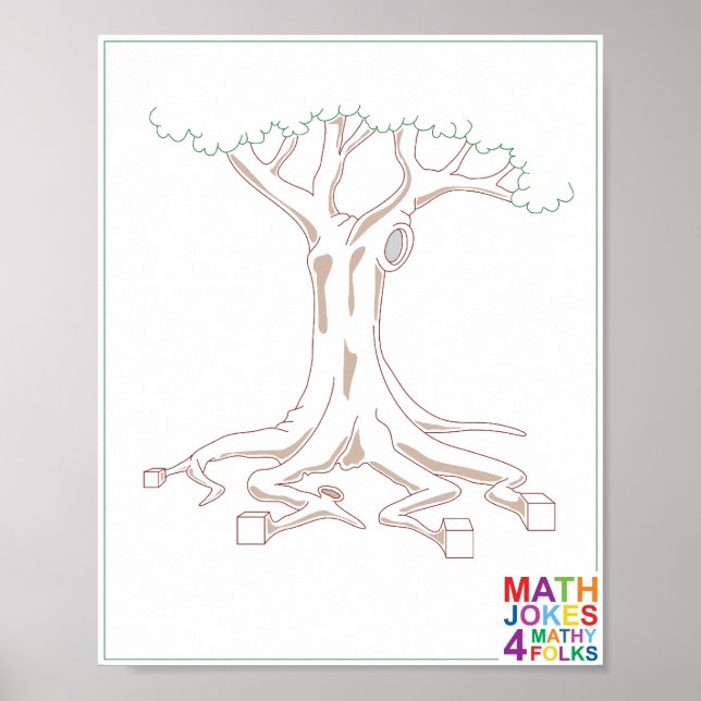 Tree with Cube Roots Poster (Front)