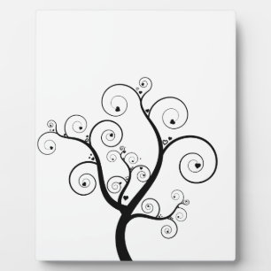 Tree with hearts plaque