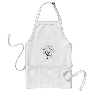 Tree with hearts standard apron