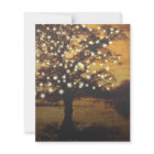 Tree with Lights Rustic BUDGET Wedding Invite