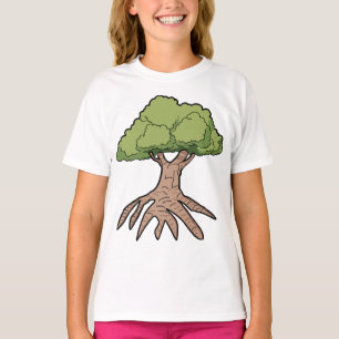 Tree With Long Roots Girls T-Shirt