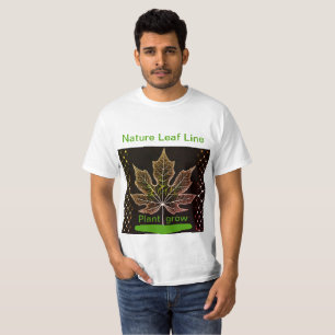 Tree With Netting Leaf Design - Nature Inspired- T-Shirt