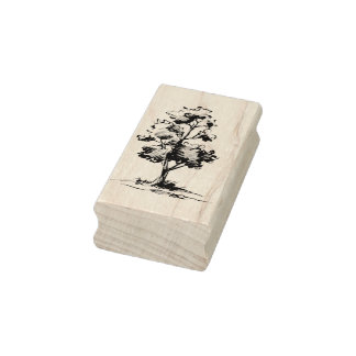 Tree with Shading Art Stamp