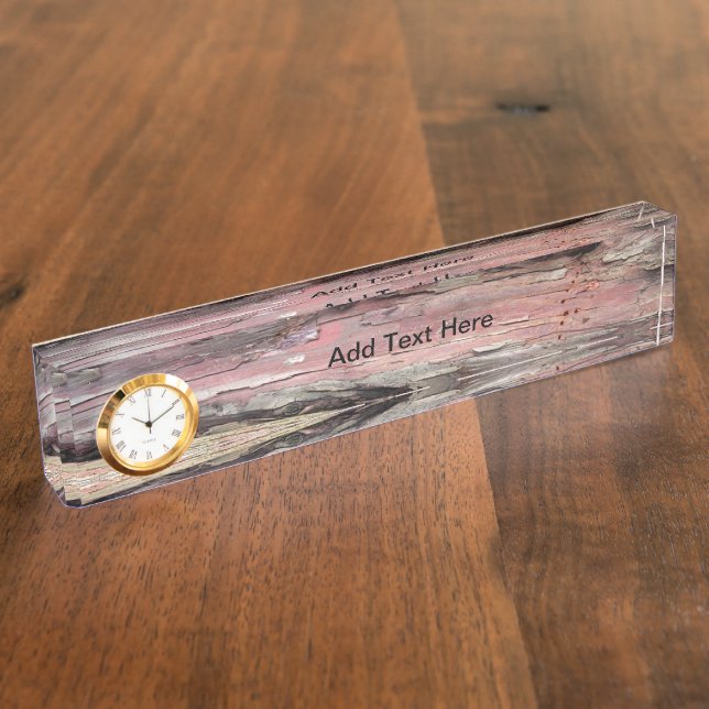 Tree Wood Bark Name Plates (Side)