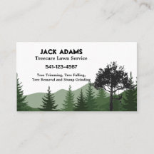 Treecare Lawn Service Business Cards