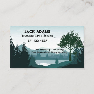 Treecare Lawn Service Business Cards