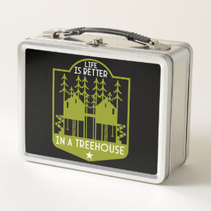 Treehouse Apparel And Decor Metal Lunch Box
