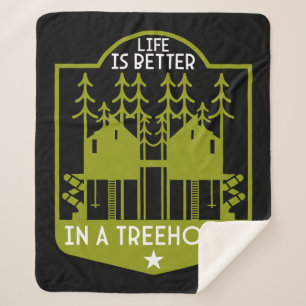 Treehouse Apparel And Decor Sherpa Blanket