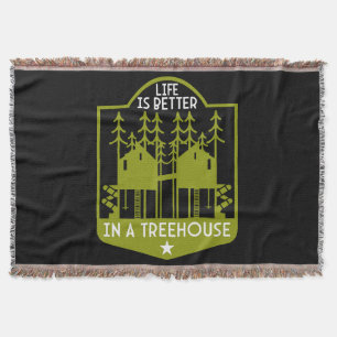 Treehouse Apparel And Decor Throw Blanket