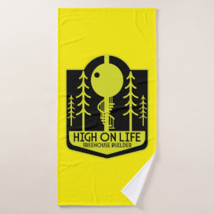 Treehouse Boy Back To School Bath Towel